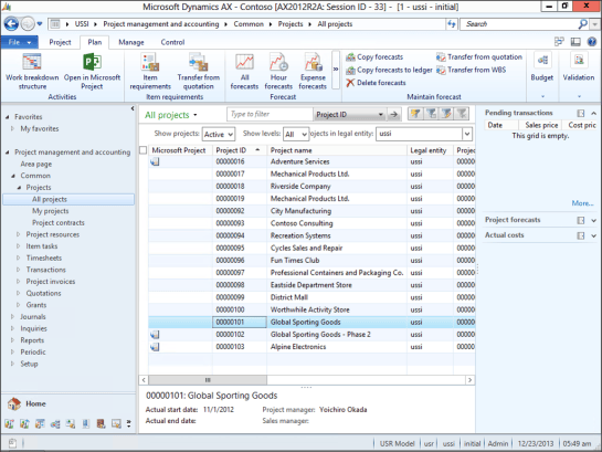 Update Your Project Plans Using Microsoft Project | Dynamics AX Tip Of ...