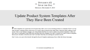 Update Product System Templates After They Have Been Created