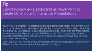 Export PowerView Dashboards as PowerPoint To Create Dynamic and Interactive Presentations